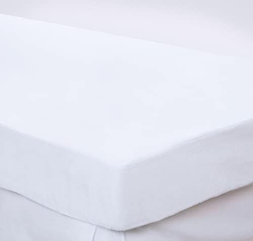 Elegant Comfort Premium Terry-Cotton Mattress Protector Twin White 39x80