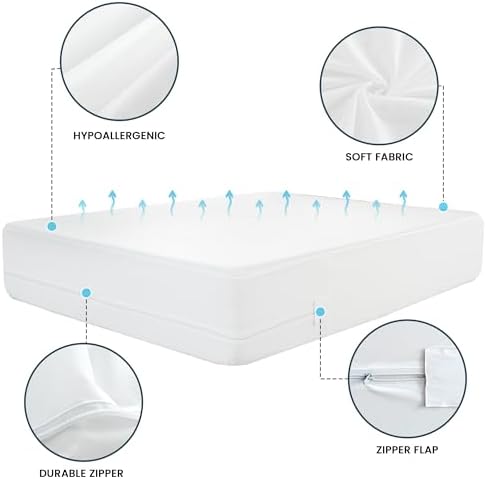 LDC LUX Dcor 14 Inch Waterproof Mattress Encasement 54x75