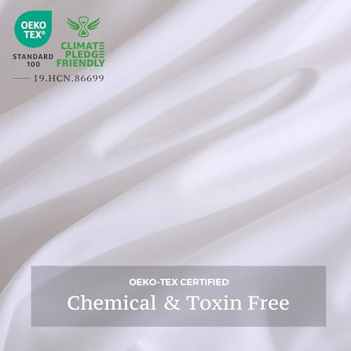 JSD White Duvet Cover Set Twin Size 2 Piece
