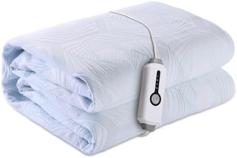 SUNNY HEAT Heated Mattress Pad 54x75 Full Size 4 Levels