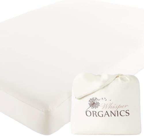 Organic Waterproof Mattress Protector Full Size with Triple Layer Protection