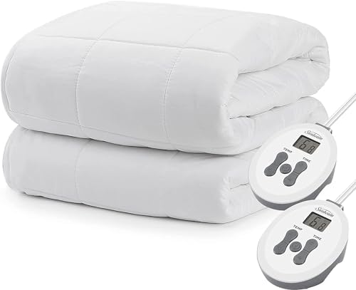 Sunbeam Luxury Heated Mattress Pad 10 Heat Settings Queen