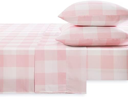 Wake In Cloud Gingham Plaid Twin Sheet Set