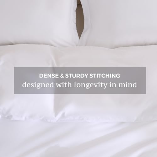 JSD White Duvet Cover Set Twin Size 2 Piece