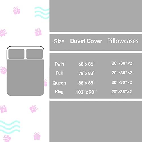 HOSIMA Happy Camper Duvet Cover Set Queen Size 1