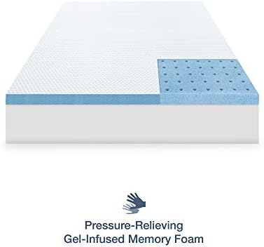 SensorPEDIC Elite Cooling Mattress Topper Twin White 1