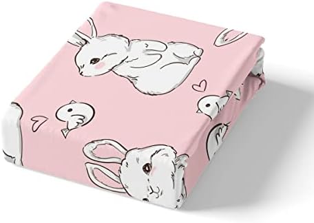 Feelyou Kids Rabbit Bedding Set Twin Size 2Pcs