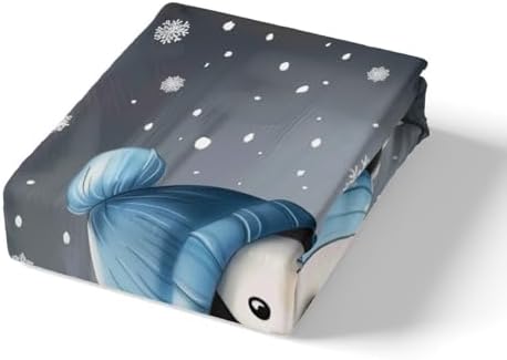 Manfei Cartoon Penguin Duvet Cover Set Twin