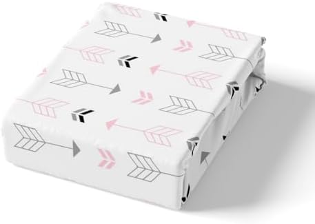 Feelyou Kids White Arrow Fitted Sheet Set Twin Size