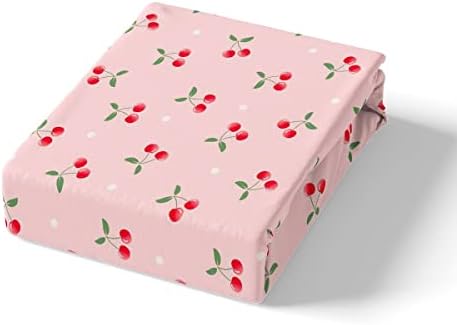 Feelyou Girls Cherry Bed Sheet Set Twin Size