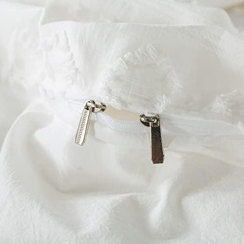 Brandream Boho White Tufted Duvet Cover Set