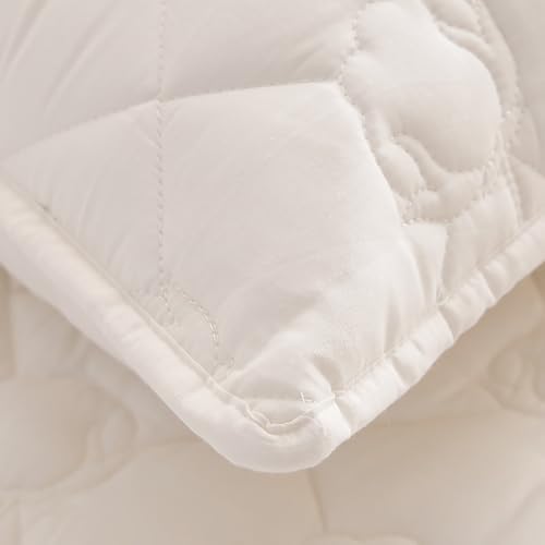 Extra Deep Pocket Fitted Sheet with Quilted Mattress Pad and Non Slip Cover