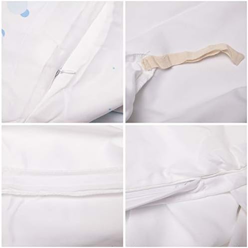 3-Piece Queen Bedding Set with Zipper and Corner Ties