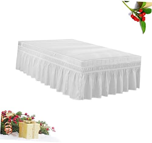 Cabilock Elastic Dust Bed Skirt for Twin Beds