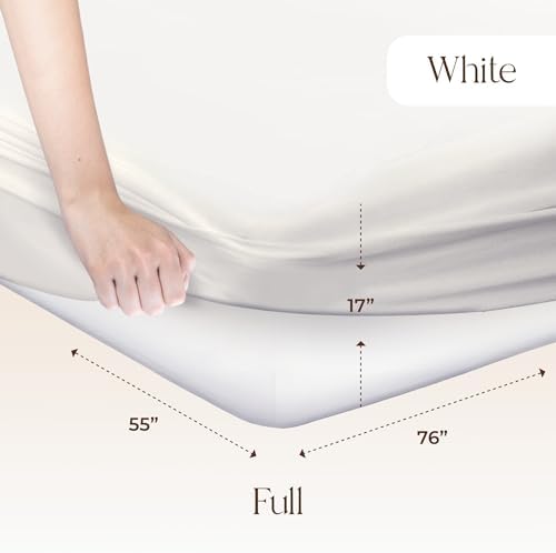 Organic Waterproof Mattress Protector Full Size with Triple Layer Protection