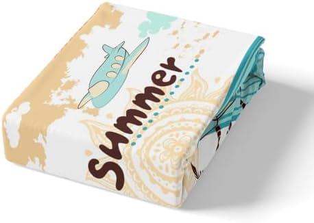 Manfei Summer Hawaii Duvet Cover Set King Size
