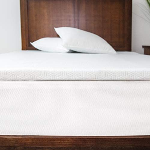 SensorPEDIC 2-Inch Gel-Infused Mattress Topper Twin White