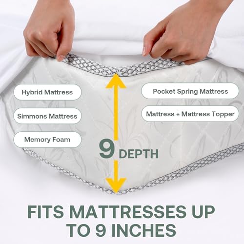 Winkaura Queen Mattress Encasement Waterproof Zippered 60x80