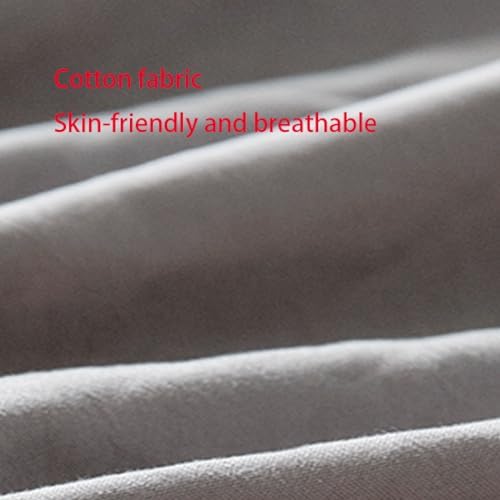 FCLDESHOP Deep Pocket Mattress Pad Cover Pure Cotton Quilted 3PCS Set