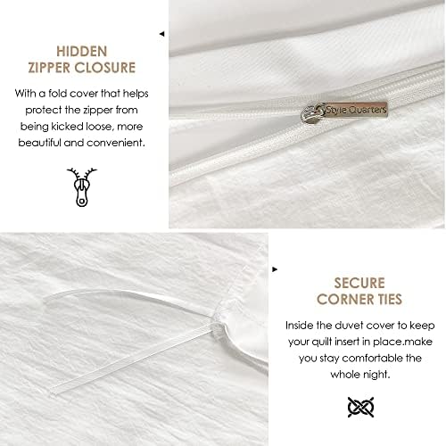SO OQ STYLE QUARTERS Duvet Cover Set Twin Size 2-Piece