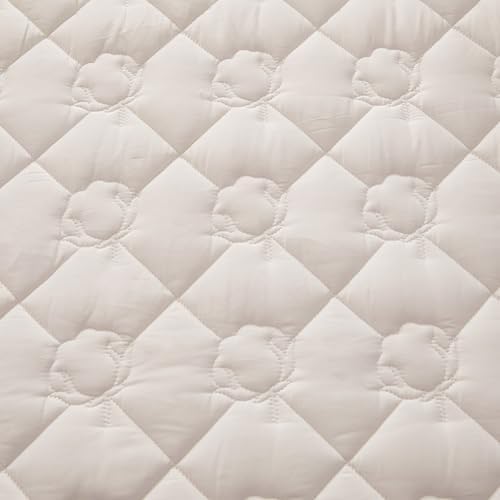 Extra Deep Pocket Fitted Sheet with Quilted Mattress Pad and Non Slip Cover