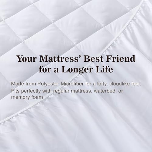 BolBomS Twin Mattress Pad - 39X75X15 Soft Microfiber Deep Pocket Protector