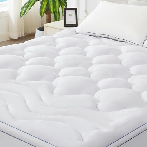 BDEUS Twin Mattress Pad 1450 GSM Four Leaf Clover Supporter