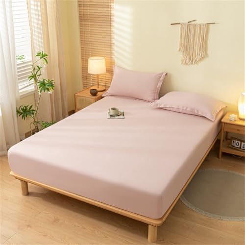 BYHIP Mattress Protector Twin Waterproof Light Pink 6-18 Inch