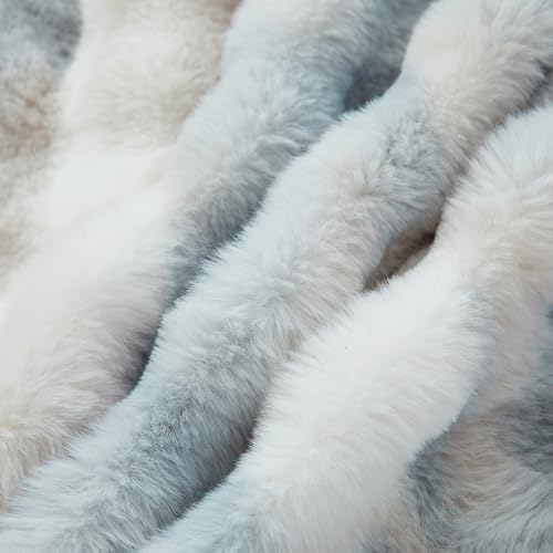 Chovy Kids Girls Blue White Bread Grid Comforter Cover Set