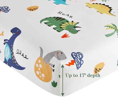 Marina Kids Dino Print Duvet Cover Set 3 Pc - TwinSingle Size