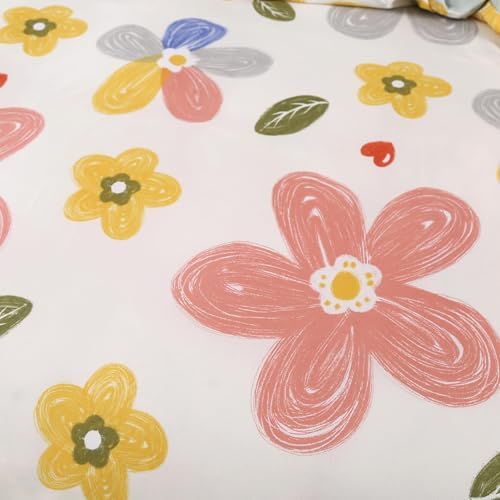 MAG 3PCS Floral Duvet Cover Set for Kids