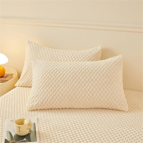 BYHIP Mattress Protector Velvet Fitted Sheet