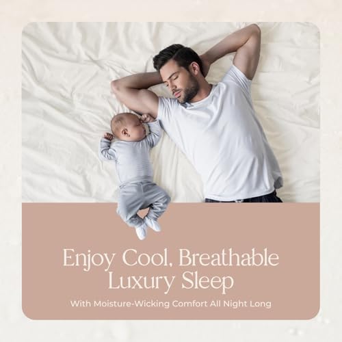 Organic Waterproof Mattress Protector Full Size with Triple Layer Protection