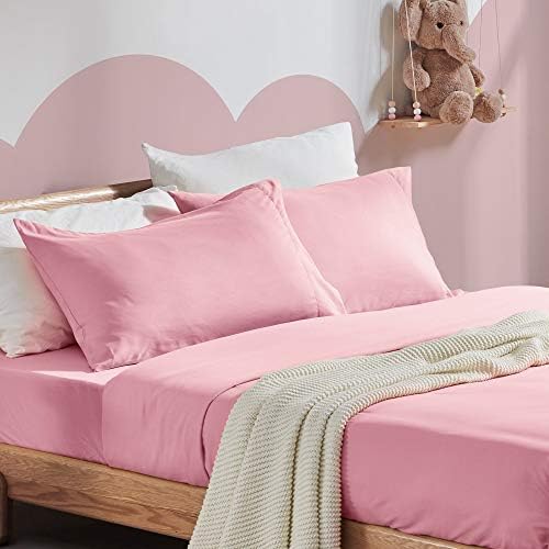 SLEEP ZONE Kids Twin Sheet Set - Ballet Pink 3-Piece