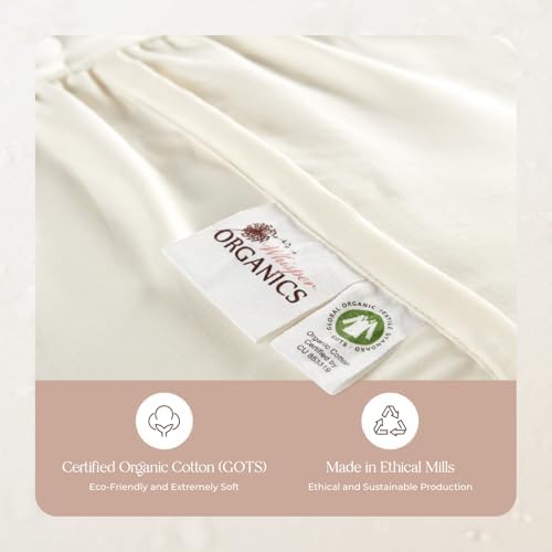 Organic Waterproof Mattress Protector Full Size with Triple Layer Protection