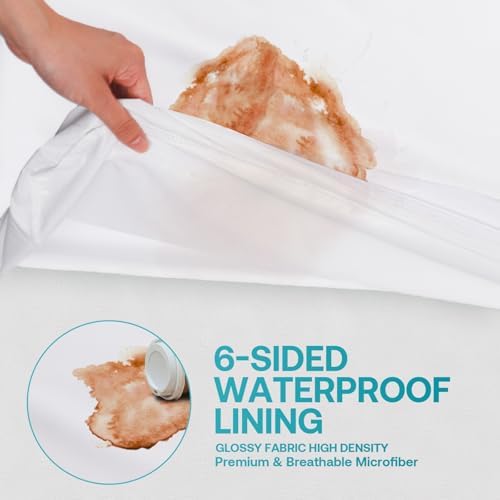 Winkaura Queen Mattress Encasement Waterproof Zippered 60x80