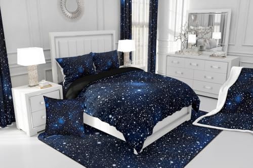 Erosebridal Starry Sky Duvet Cover Set