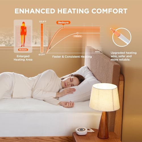 Bedsure Heated Mattress Pad Twin 39x75