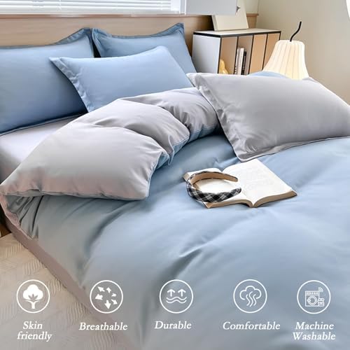 PAJEO Queen Size 3-Piece Duvet Cover Set - Ultra Soft Microfiber