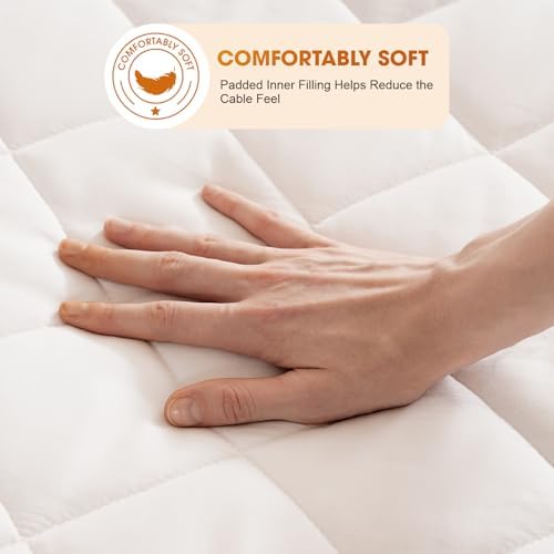 Valthie Heated Mattress Pad Twin Size 39x75 White