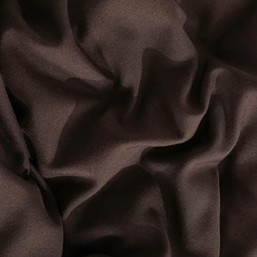 NTBAY Twin Duvet Cover Set with Pillow Shams Dark Brown