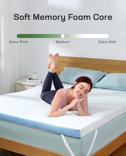 Marsail 3 Inch Gel Memory Foam Mattress Topper Twin XL