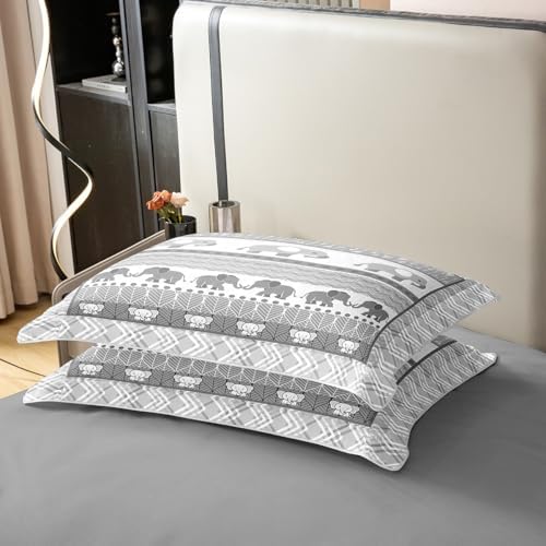 Feelyou Cute Elephant Cotton Duvet Cover Set Twin Size 1