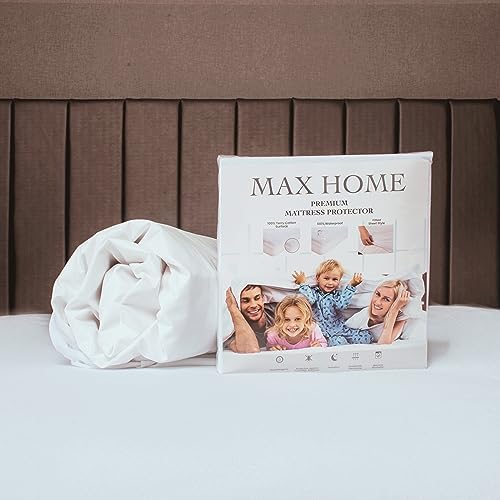MAX HOME Premium Waterproof Mattress Protector Twin Size