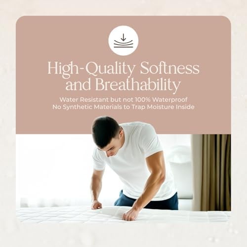 Whisper Organics 100 Cotton Mattress Pad Twin XL