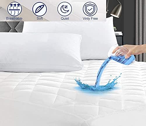 AmigoZone Waterproof Quilted Mattress Protector Pad
