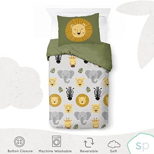 Saturday Park Safari Friends Twin Duvet Cover Set