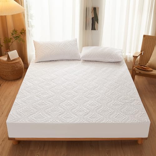WolfaZYY Mattress Pad Fitted Sheet Protector Full Size Breathable Waterproof