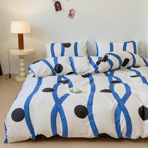 BlueBlue Wave Duvet Cover Set Twin 100 Cotton Kids