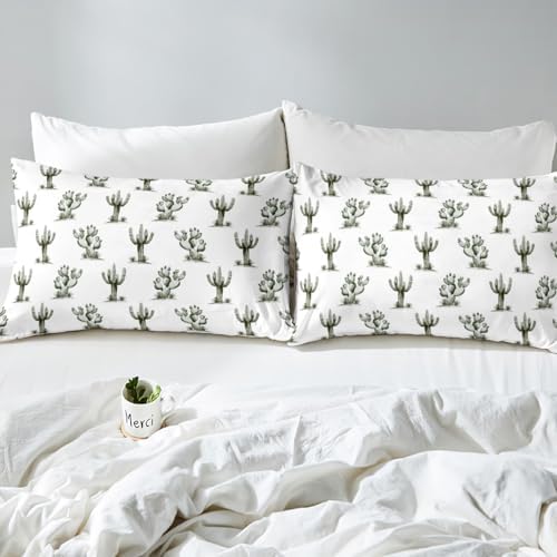 Feelyou Cactus Duvet Cover King Size Bedding Set